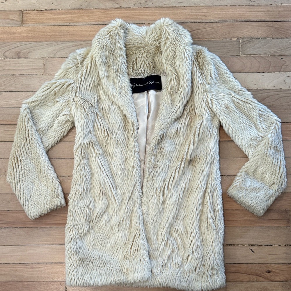 Graham & Spencer - Faux Fur Car Coat